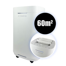 Purificador de aire de grafeno Air Essence™ Eco Plasma LCD ESP Light Graphene 50 m², esterilizador UVC, blanco