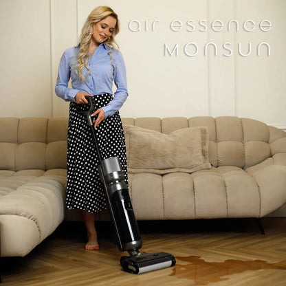 Aspirador inalámbrico con función de limpieza, con base y motor automático Air Essence™ Monsun Drive Jet