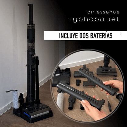 Aspiradora vertical con función de lavado, inalámbrica 7 en 1, Air Essence™ Typhoon (Tifón) Drive Jet