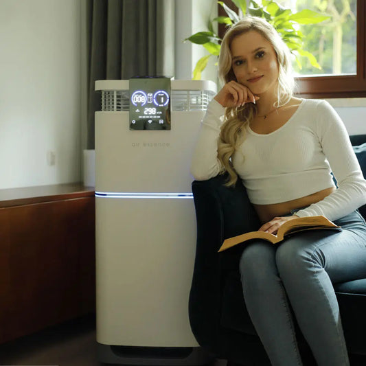 Purificador de aire con humidificador Air Essence™ Cyclone Max, 150-170 m², pantalla LCD táctil de 7 pulgadas, esterilizador UVC
