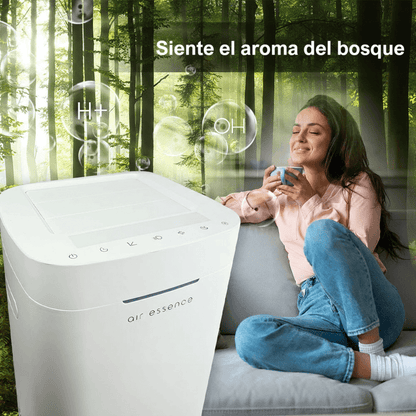 Purificador de aire de grafeno Air Essence™ Eco Plasma LCD ESP Light Graphene 50 m², esterilizador UVC, blanco