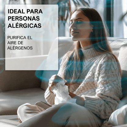 Purificador de aire de grafeno Air Essence™ Eco Plasma LCD ESP Light Graphene 50 m², esterilizador UVC, blanco