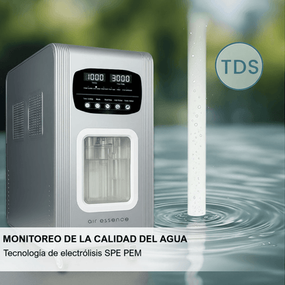 Air Essence™ Euria E6: inhalador de hidrógeno de 1500 ml, 2000 ml, 3000 ml, 4500 ml, 6000 ml, H2 + O2 gas de Brown.