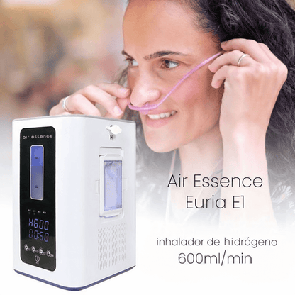 Air Essence™ Euria E1: inhalador de hidrógeno 300 ml/min, 600 ml/min, 450 ml/min, 900 ml/min de gas de Brown.