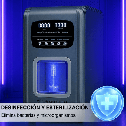 Air Essence™ Euria E6: inhalador de hidrógeno de 1500 ml, 2000 ml, 3000 ml, 4500 ml, 6000 ml, H2 + O2 gas de Brown.